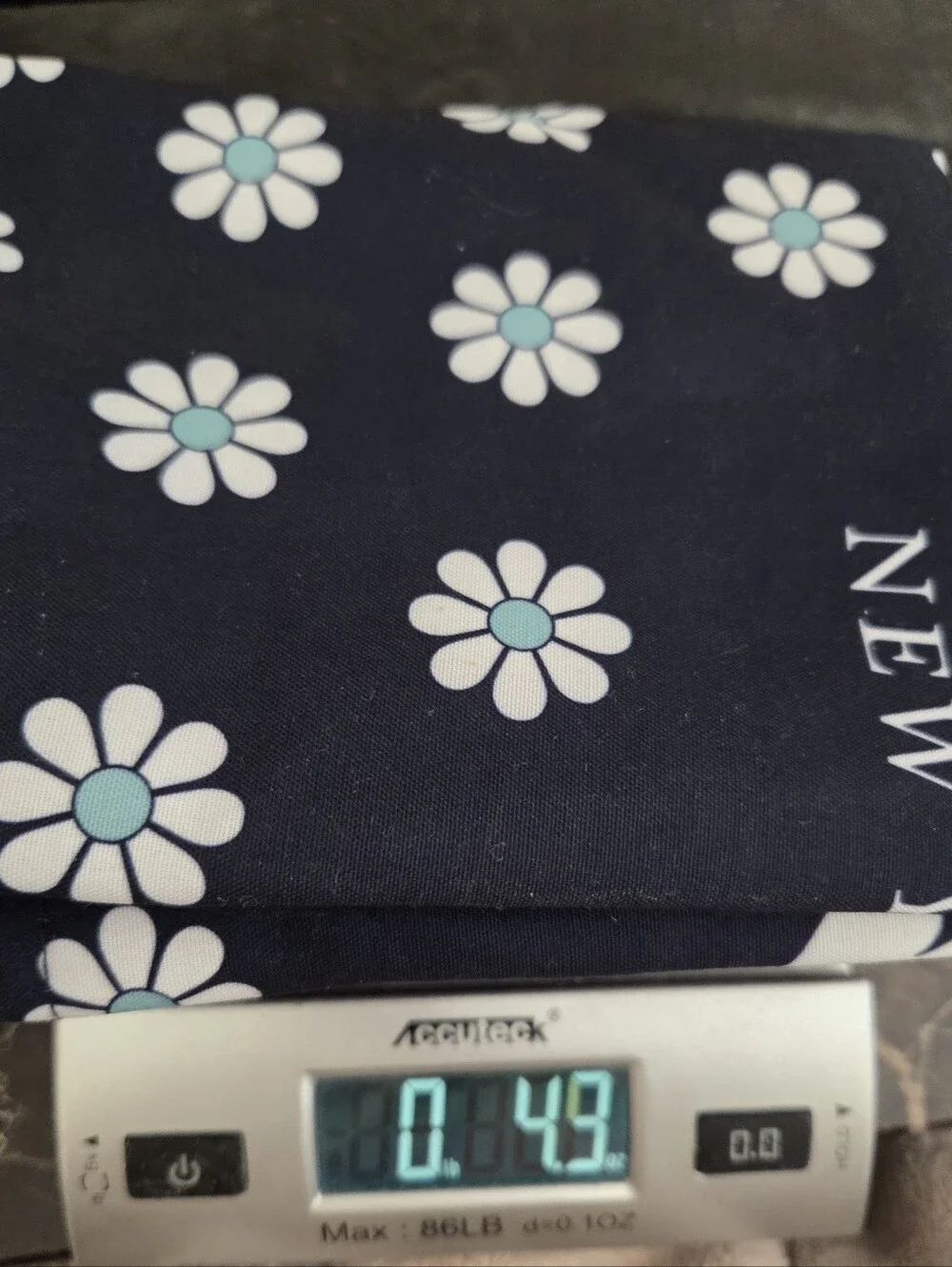 Kate Spade Navy Blue Large Tote Travel Bag With White Daisies